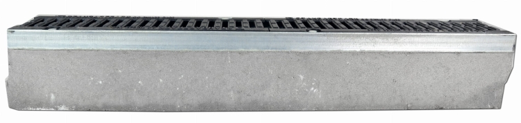 Kanał DN100 H160 D400 BetoMax Drive 16x16x100[cm] Odwodnienie Liniowe korytko betonowe wzmacniane / ruszt żeliwny