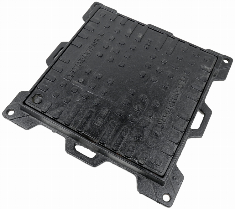 Właz C250 500x500[mm] (420x420) żeliwny kwadratowy