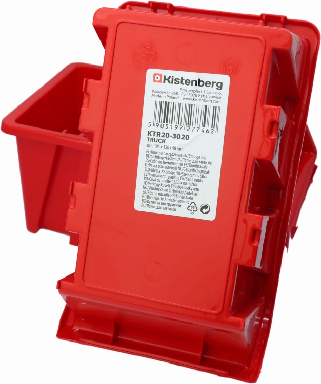Kuweta Truck Czerwona 230x160x120[mm] KTR23-3020 (NP10)