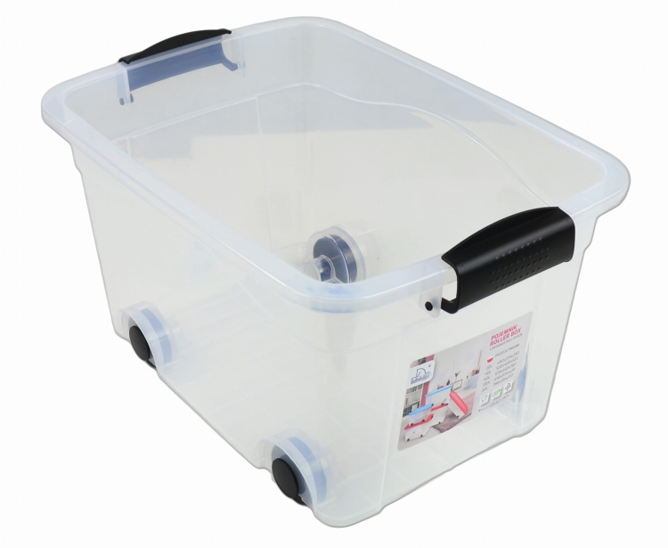 Pojemnik Plastikowy 20L z Transparentną Pokrywą Roller BOX Pudło