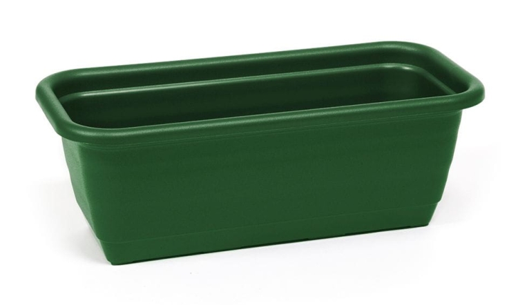 Skrzynka balkonowa Natura 40cm ZIELONY CIEMNY Lamela LA429-35