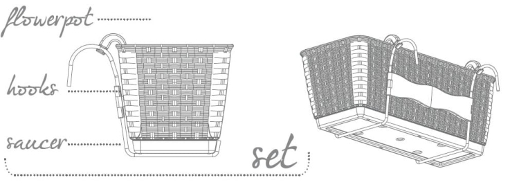 Skrzynka Balkonowa RATOLLA PW Biała DRL500PW-S449