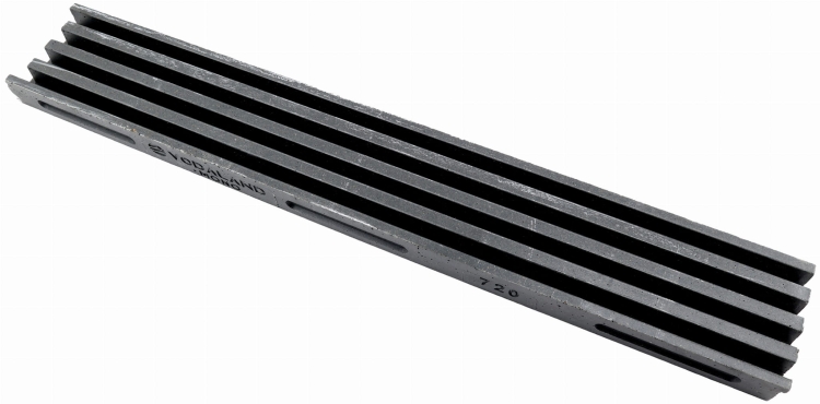 Kanał Grzebieniowy MONO 150 O.D. 5x15x100[cm] C250 ANTRACYT Polimerobetonowy z odpływem Dolnym DN110