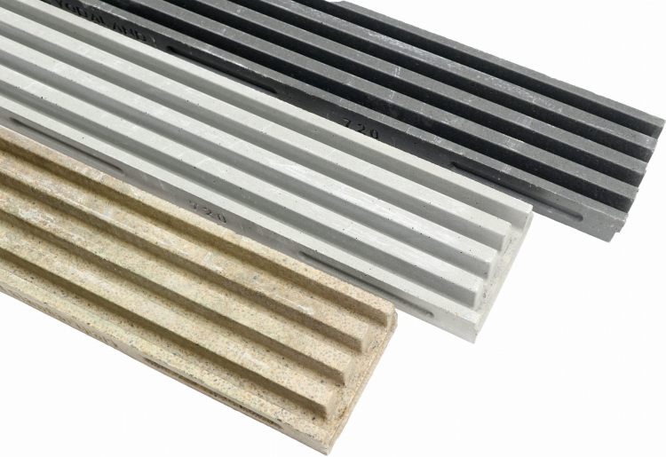 Kanał Grzebieniowy MONO 150 O.D. 5x15x100[cm] C250 PIASKOWY Polimerobetonowy z odpływem Dolnym DN110