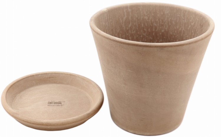 DEGREA Doniczka Ceramiczna Terakota ETNA VULCANO D26 cm + Podstawek D23 cm