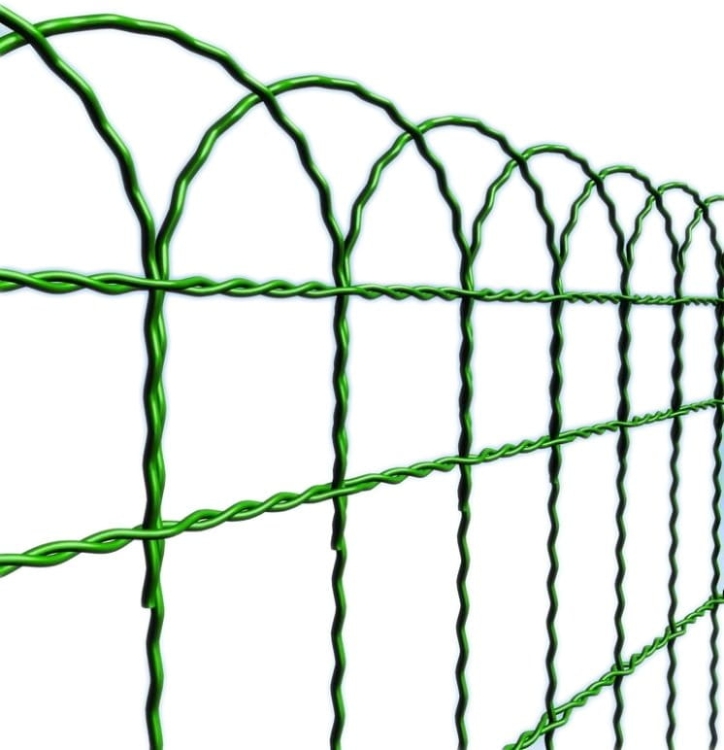 Siatka Metalowa Zielona Łuki Border 40cm 1mb