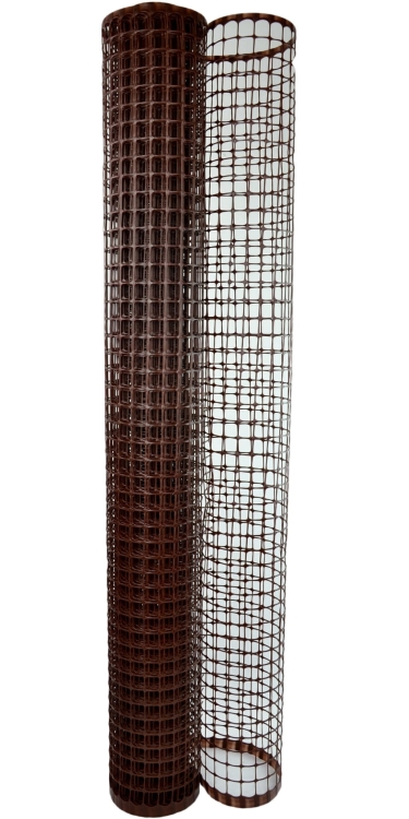 NORTENE Siatka MAXISQUARE 20mm Plastikowa BRĄZ 1x5m