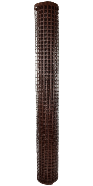 NORTENE Siatka MAXISQUARE 20mm Plastikowa BRĄZ 1x5m