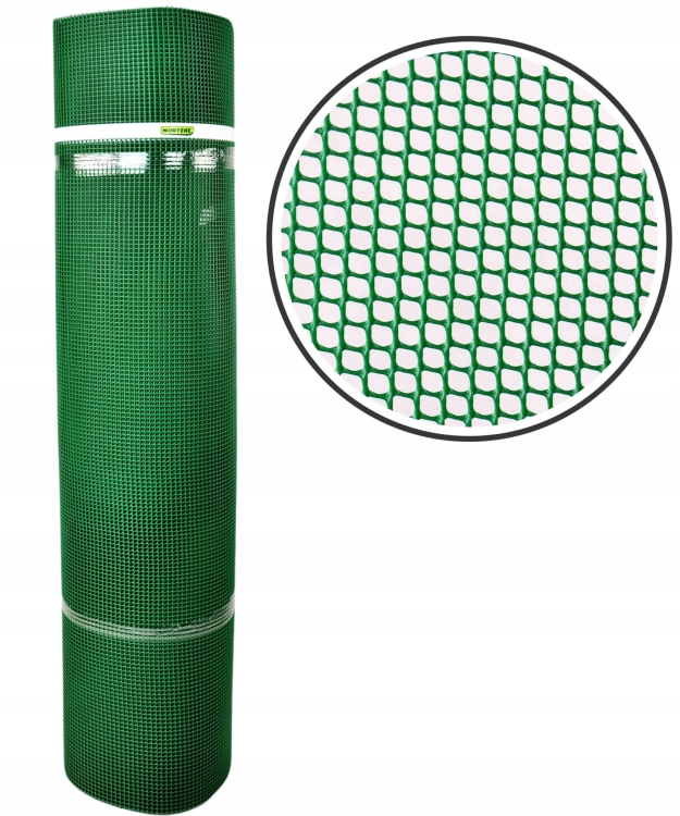 Nortene Siatka Zielona PCV 1x25m 5mm