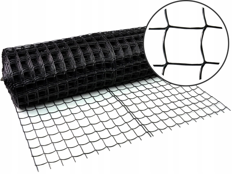 Nortene Siatka Czarna PCV 1x25m 45mm 2000914