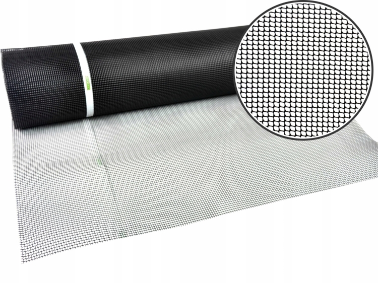 Nortene Siatka Czarna PCV 1x25m 5mm