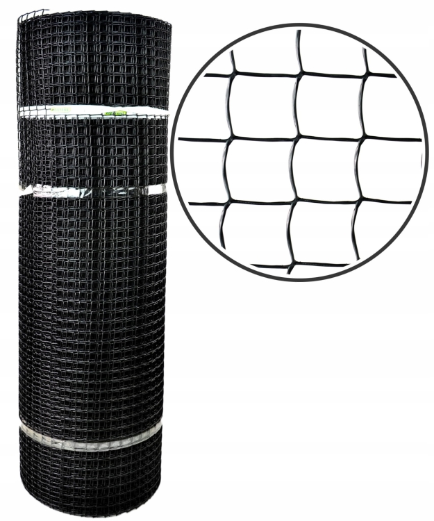 Nortene Siatka Czarna PCV 1x25m 20mm 2000907