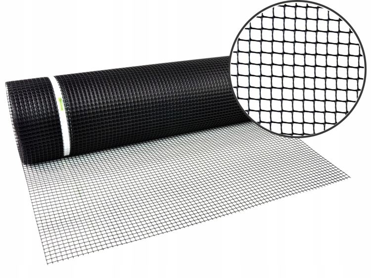 Nortene Siatka Czarna PCV 1x25m 10mm 2002401