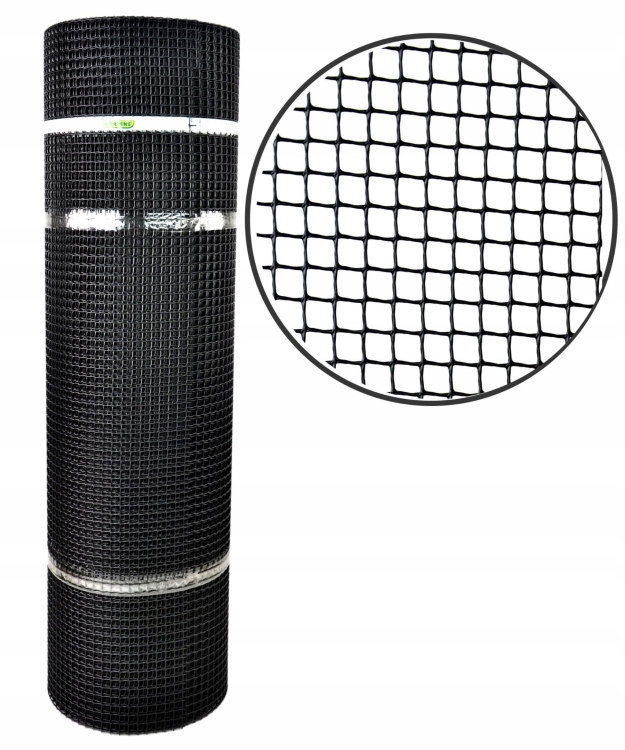 Nortene Siatka Czarna PCV 1x25m 10mm 2002401