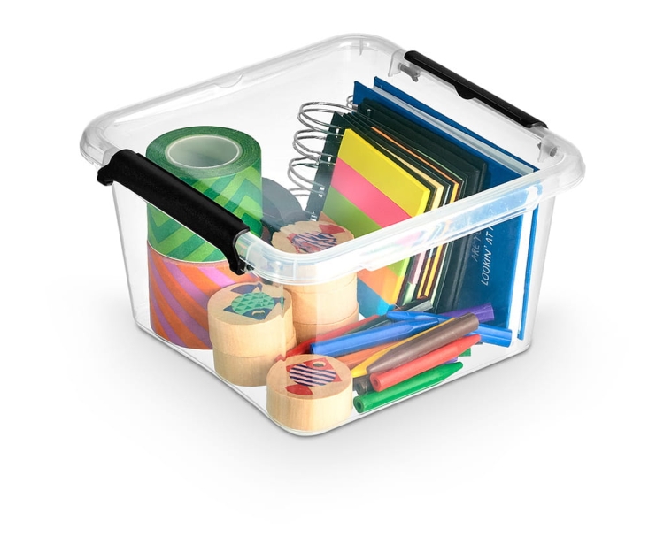 Pojemnik 1,15L Plastikowy Transparentny z Pokrywą SimpleStore Pudełko