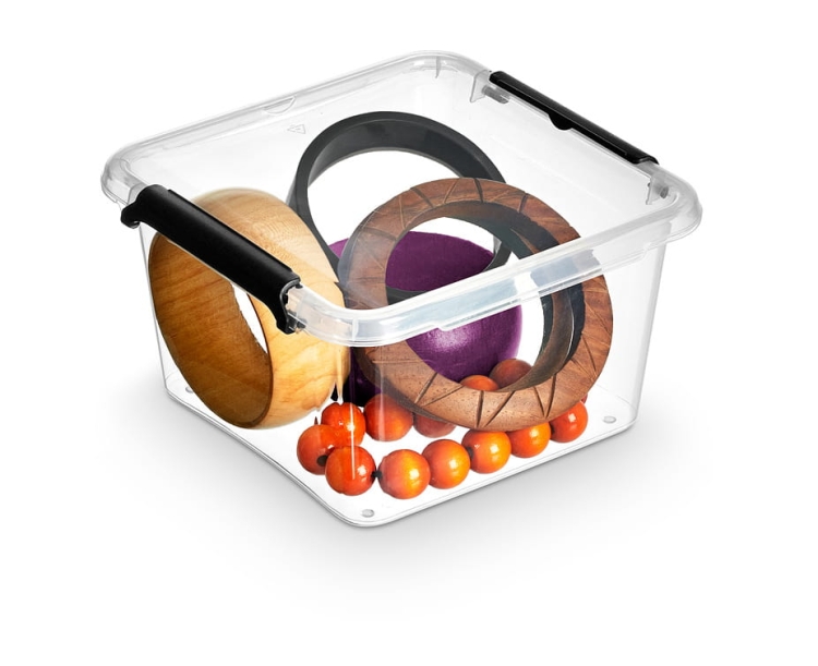 Pojemnik 1,15L Plastikowy Transparentny z Pokrywą SimpleStore Pudełko