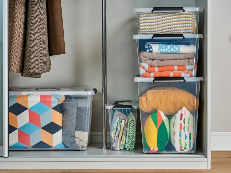 Pojemnik 4L Plastikowy Transparentny z Pokrywą Kwadratowy SimpleStore Pudełko