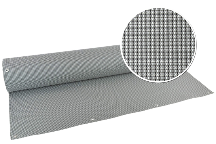Mata Technorattan NELLY SZARA 580g/m2 na WYMIAR wys. do 150cm