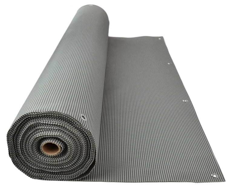 Mata Technorattan NELLY SZARA 580g/m2 na WYMIAR wys. do 150cm