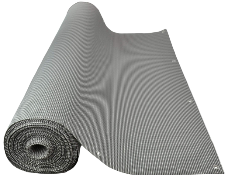 Mata Technorattan NELLY SZARA 580g/m2 na WYMIAR wys. do 150cm