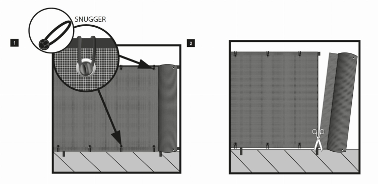 Mata Osłonowa Balkonowa DECO 0,9x5m BRĄZ