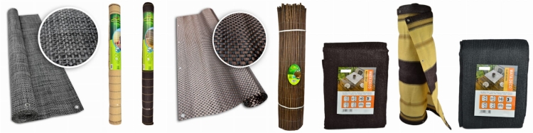 Mata Osłonowa Balkonowa DECO 0,9x5m BRĄZ