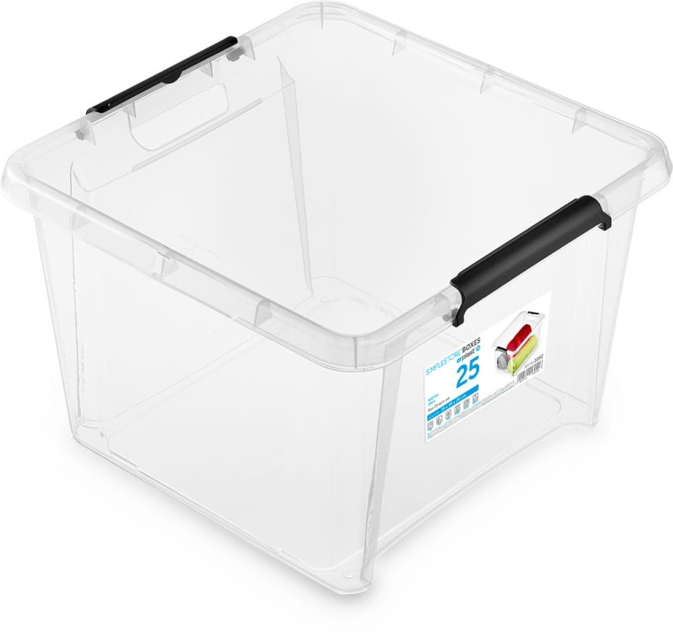 Pojemnik 25L z Pokrywą Kwadratowy SimpleStore 39x39x26[cm]