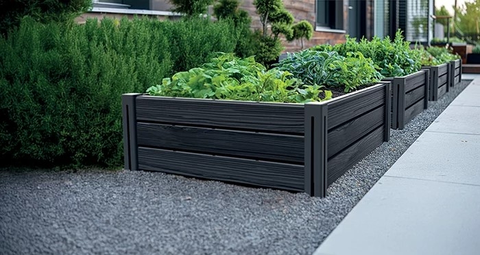 Rabata ogrodowa Base Plant IBPS67-4665W - brąz naturo ECO