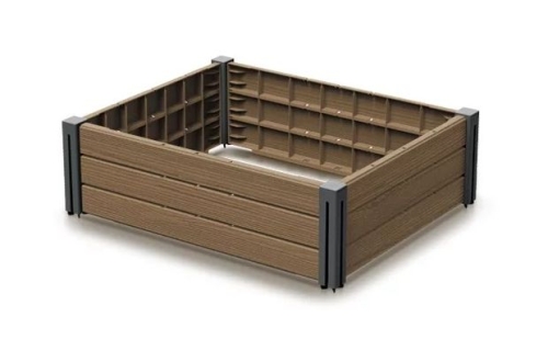 Rabata ogrodowa Base Plant IBPS83-4665W Prostokątna - brąz naturo ECO