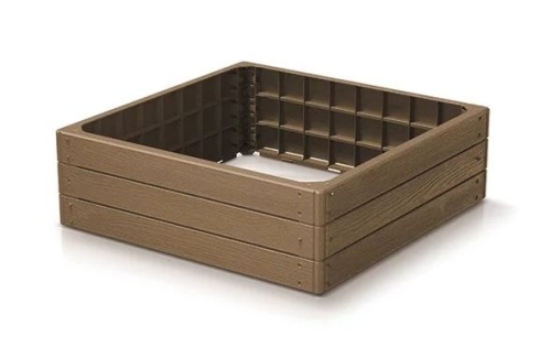 Rabata ogrodowa Base Woody IBWS-4665W - brąz naturo ECO