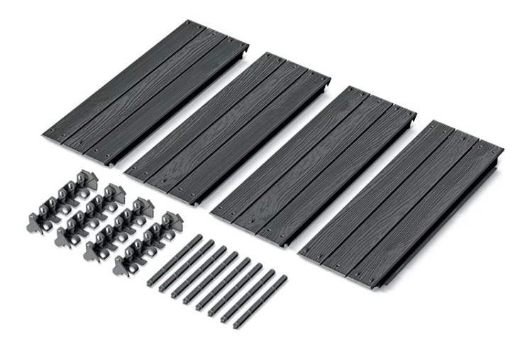 Rabata ogrodowa Base Woody IBWS-4665W - brąz naturo ECO