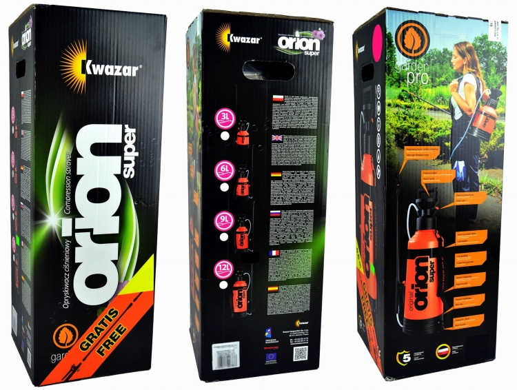 KWAZAR opryskiwacz ogrodniczy ORION SUPER 9L